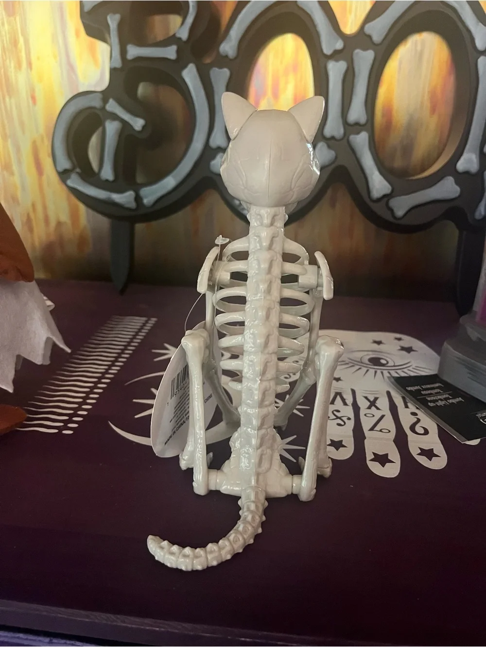 Spooky 3-Pc Light Up Tombstone & Skeleton Cat + Dog Halloween Set- PETS SET